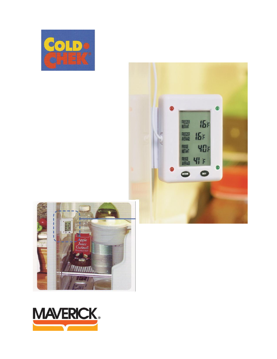 Maverick Ventures Cold Chek RF-02 User Manual | 1 page