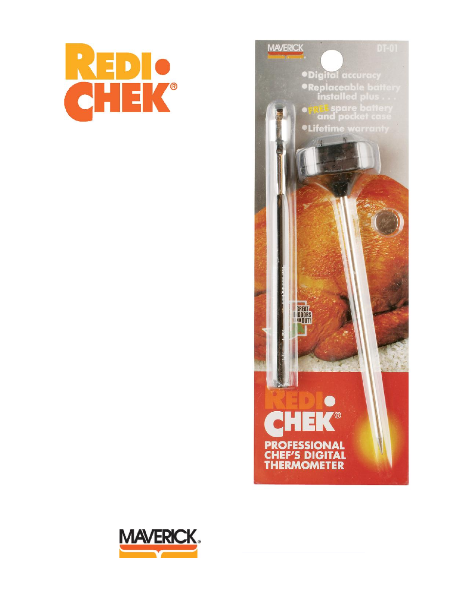 Maverick Ventures Redi Chek DT-01 User Manual | 1 page