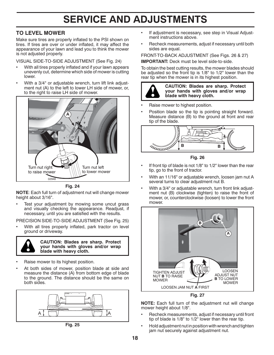 Service and adjustments | McCulloch MC2042YT (96042011500) User Manual | Page 18 / 26