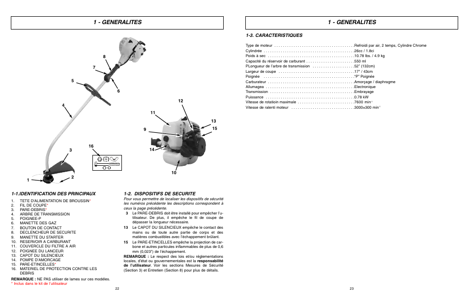 1 - generalites | McCulloch 9096336202 User Manual | Page 12 / 29