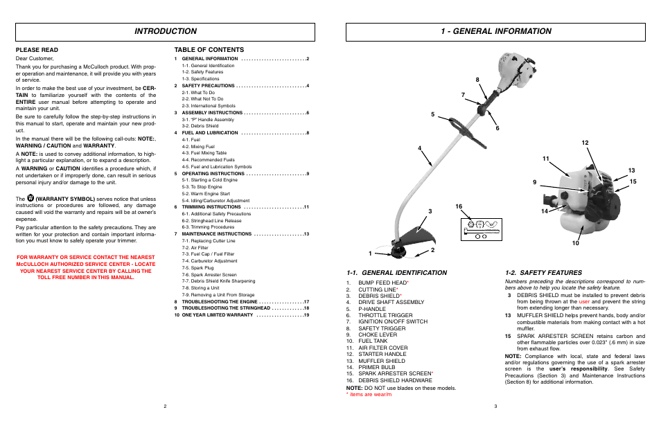 McCulloch 9096336202 User Manual | Page 2 / 29