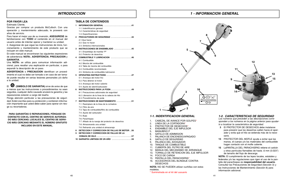 McCulloch 9096336202 User Manual | Page 21 / 29