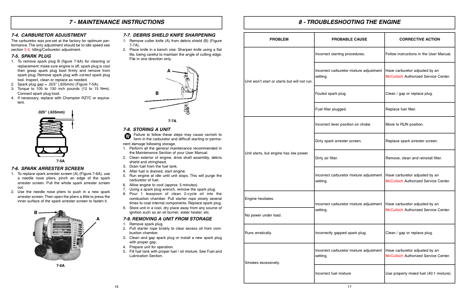 McCulloch 9096336202 User Manual | Page 9 / 29
