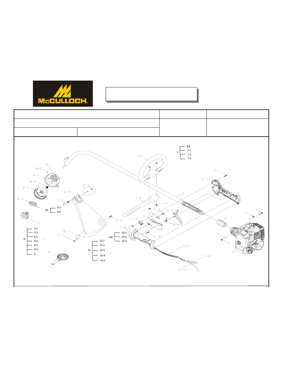 McCulloch MCT3362VA User Manual | 9 pages