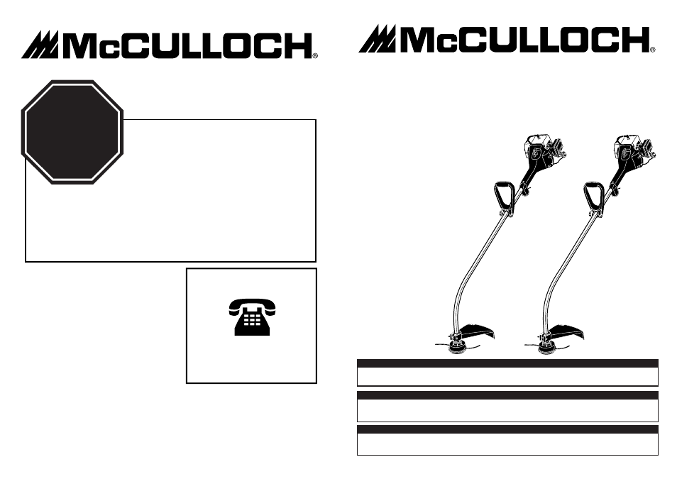 McCulloch MT3311 User Manual | 32 pages