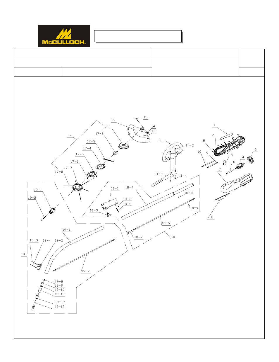 McCulloch 6096230305 User Manual | 2 pages