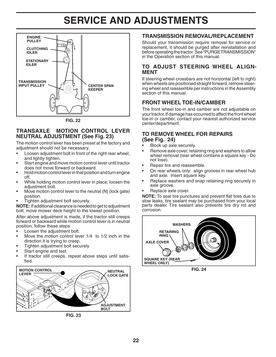 Service and adjustments | McCulloch 96011013201 User Manual | Page 22 / 44