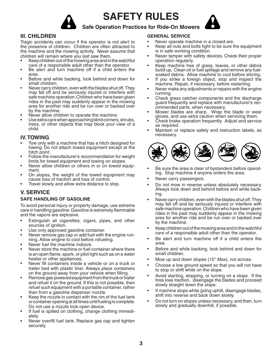 Safety rules | McCulloch 96011013201 User Manual | Page 3 / 44