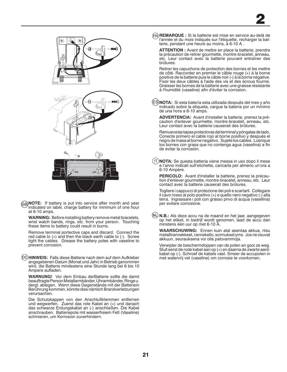 McCulloch BL115B92 User Manual | Page 21 / 72