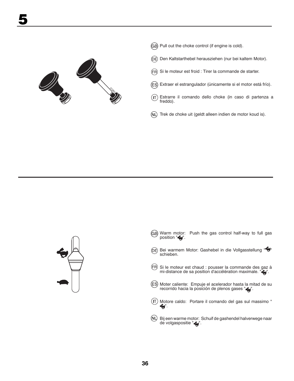 McCulloch BL115B92 User Manual | Page 36 / 72