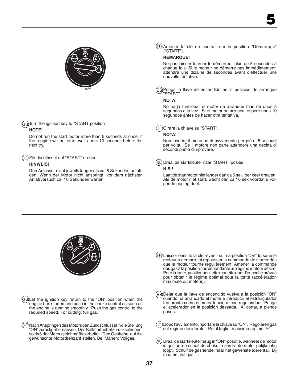 McCulloch BL115B92 User Manual | Page 37 / 72