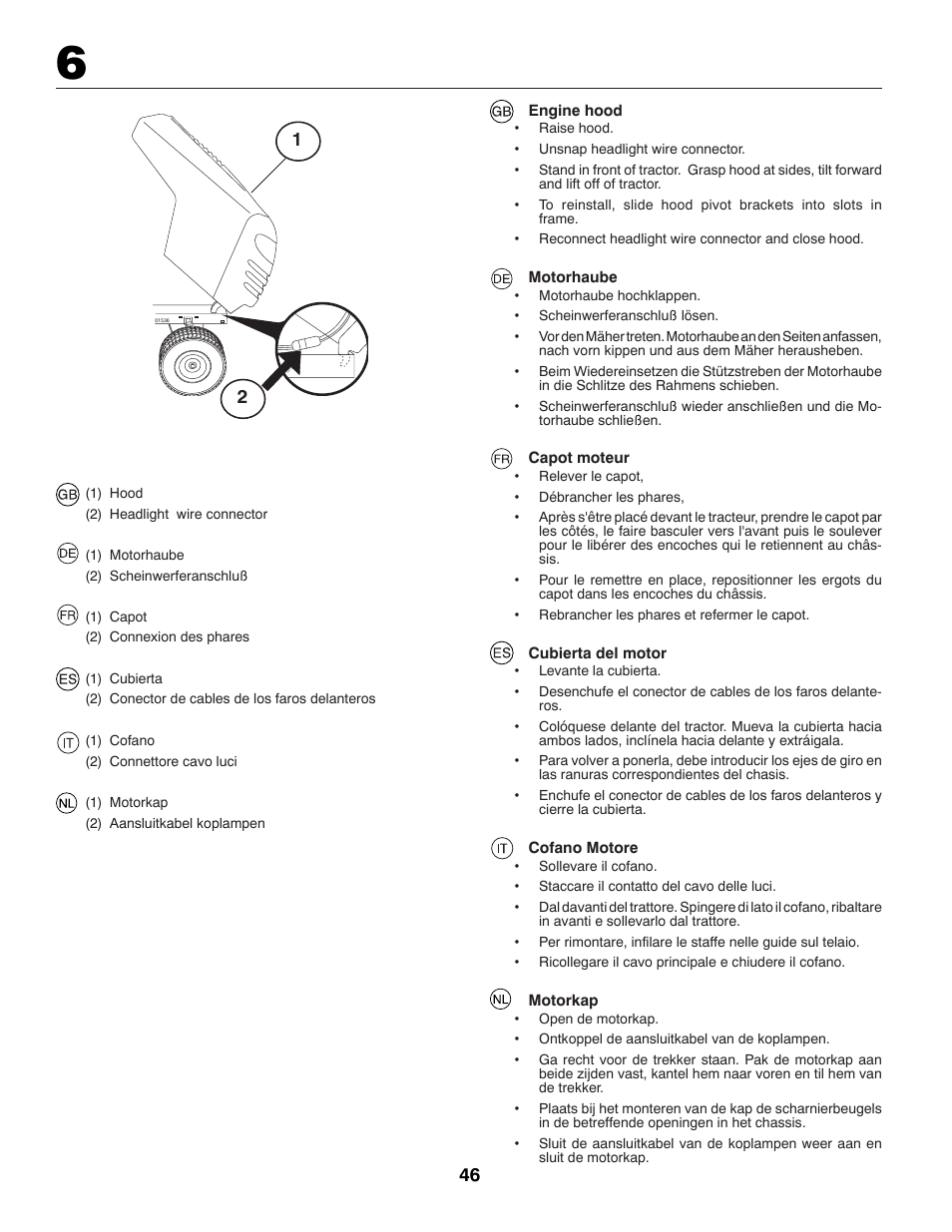 McCulloch BL115B92 User Manual | Page 46 / 72