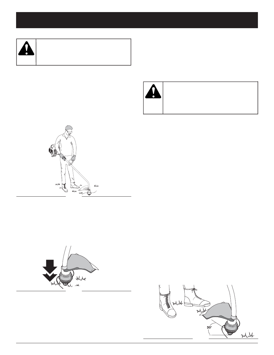 Mise en garde, Avertissement, Mode d'emploi | McCulloch MT705 User Manual | Page 30 / 64