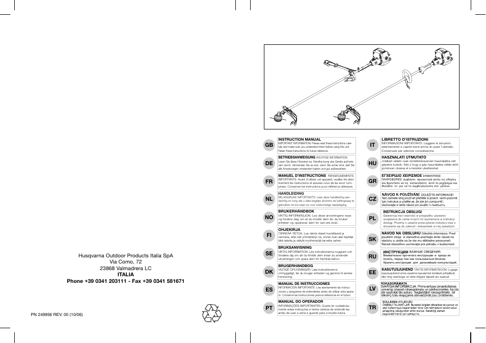 McCulloch Cabrio Plus 497 L User Manual | 13 pages