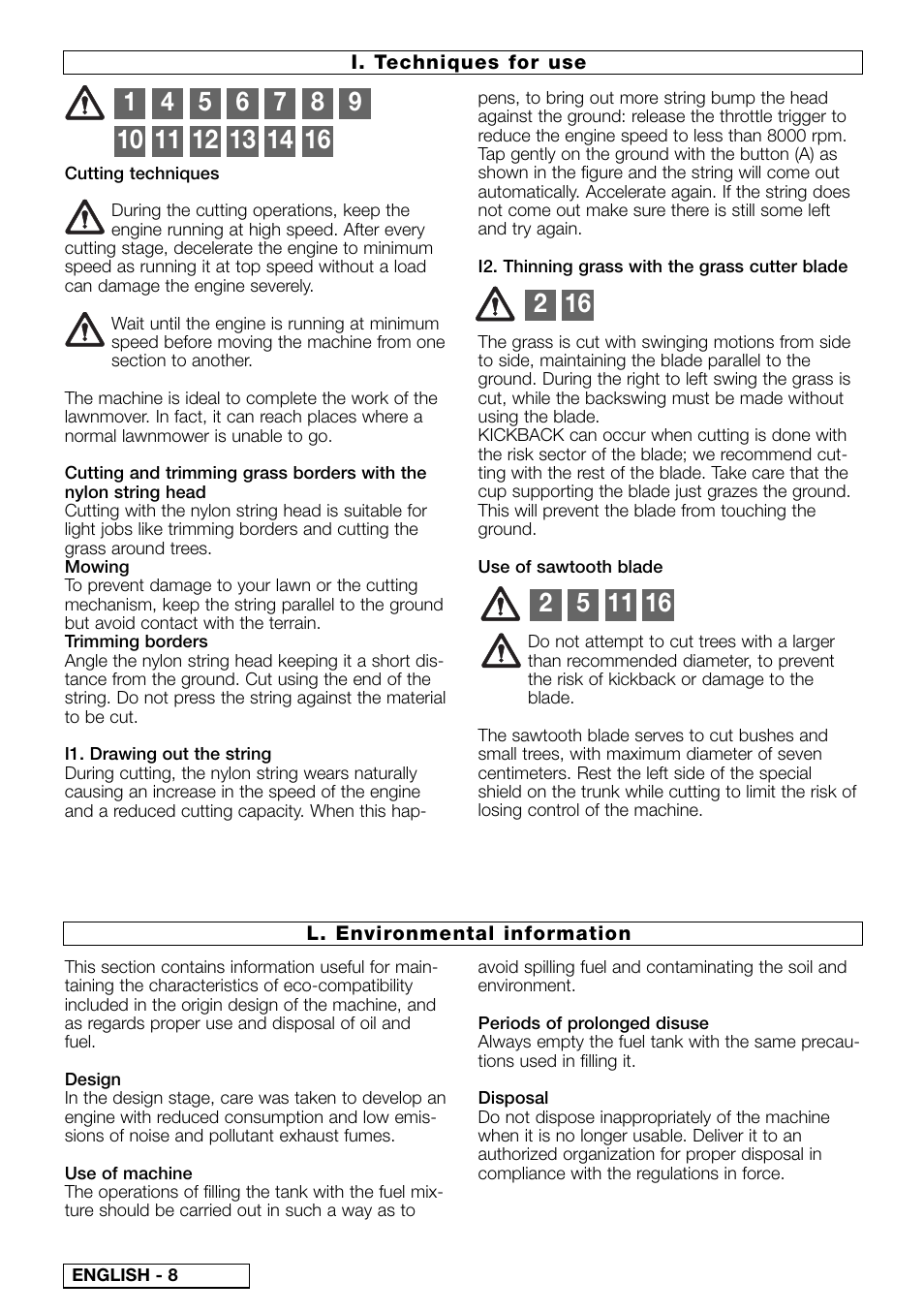 McCulloch Cabrio Plus 497 L User Manual | Page 11 / 13