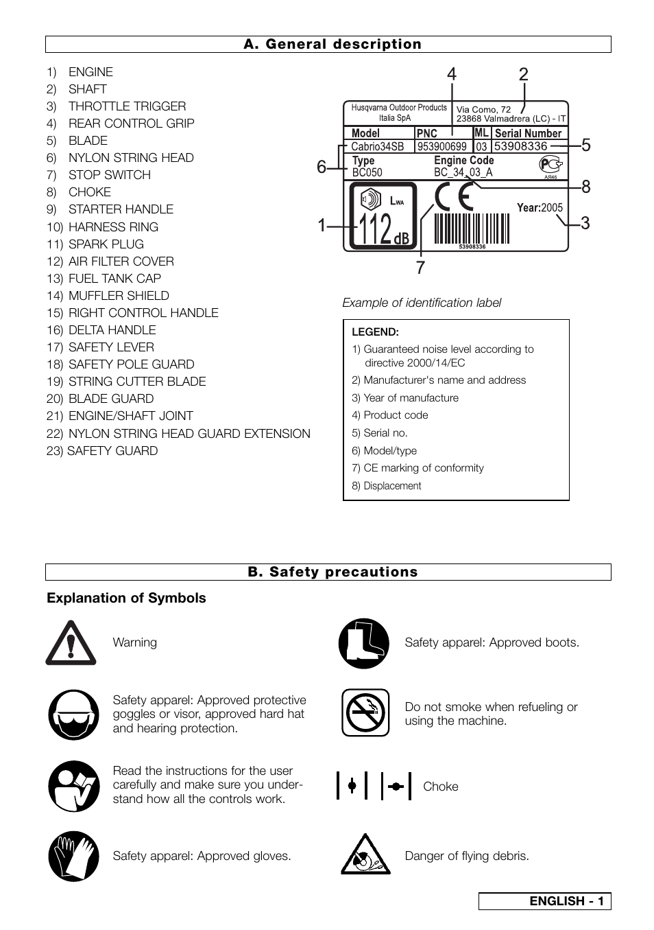 McCulloch Cabrio Plus 497 L User Manual | Page 4 / 13