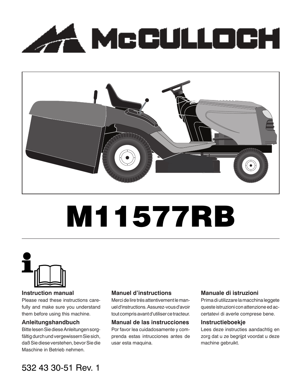 McCulloch 96041016500 User Manual | 84 pages
