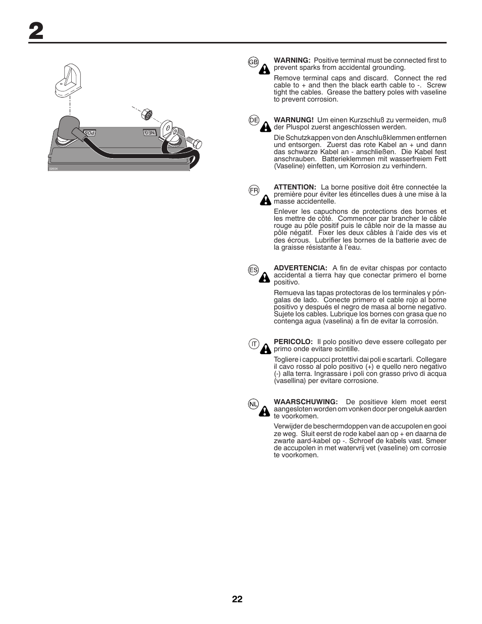 McCulloch 96041016500 User Manual | Page 22 / 84