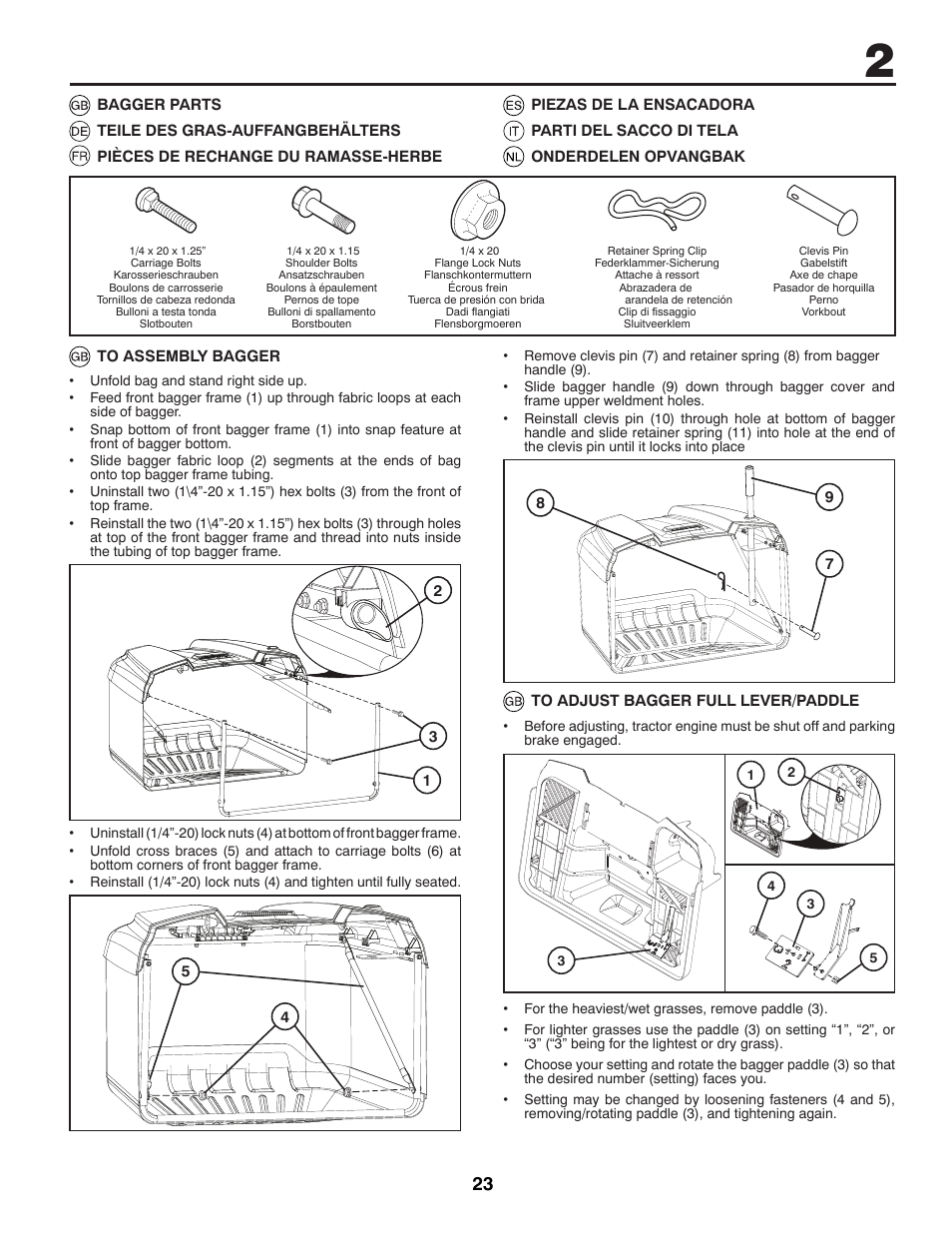 McCulloch 96041016500 User Manual | Page 23 / 84