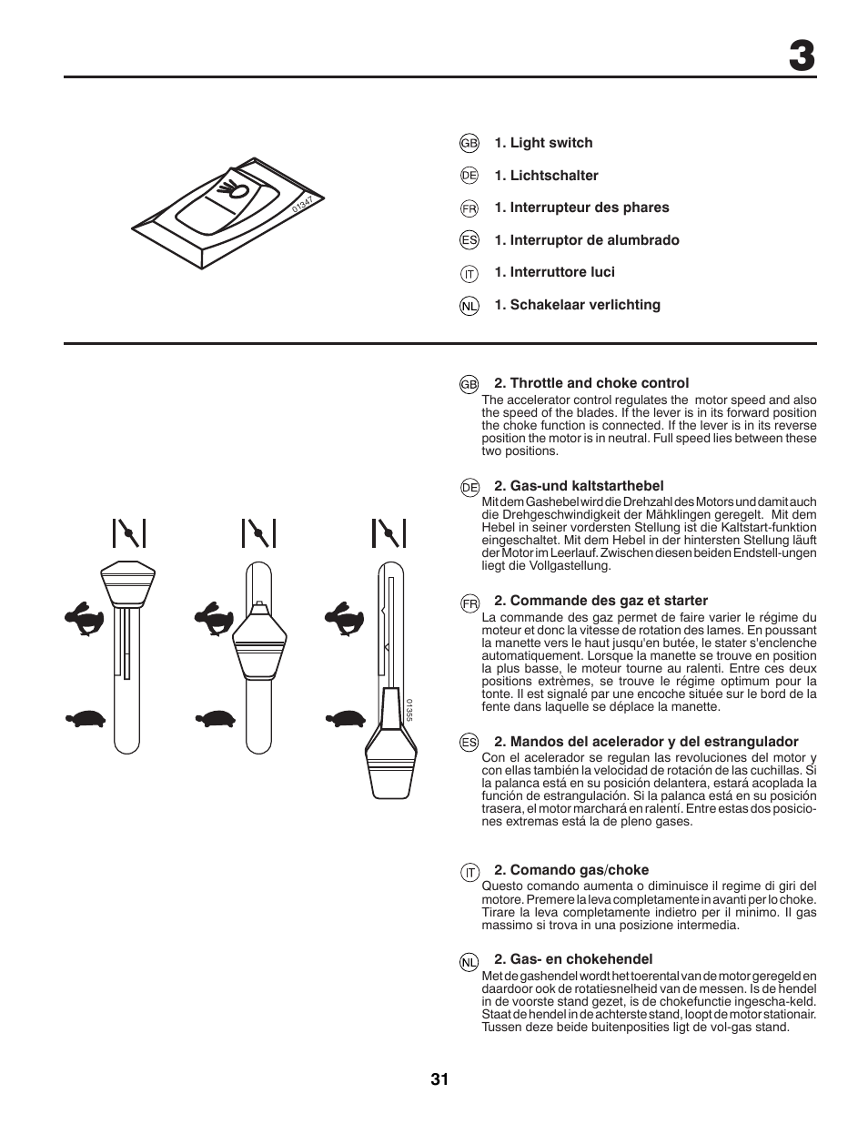 McCulloch 96041016500 User Manual | Page 31 / 84