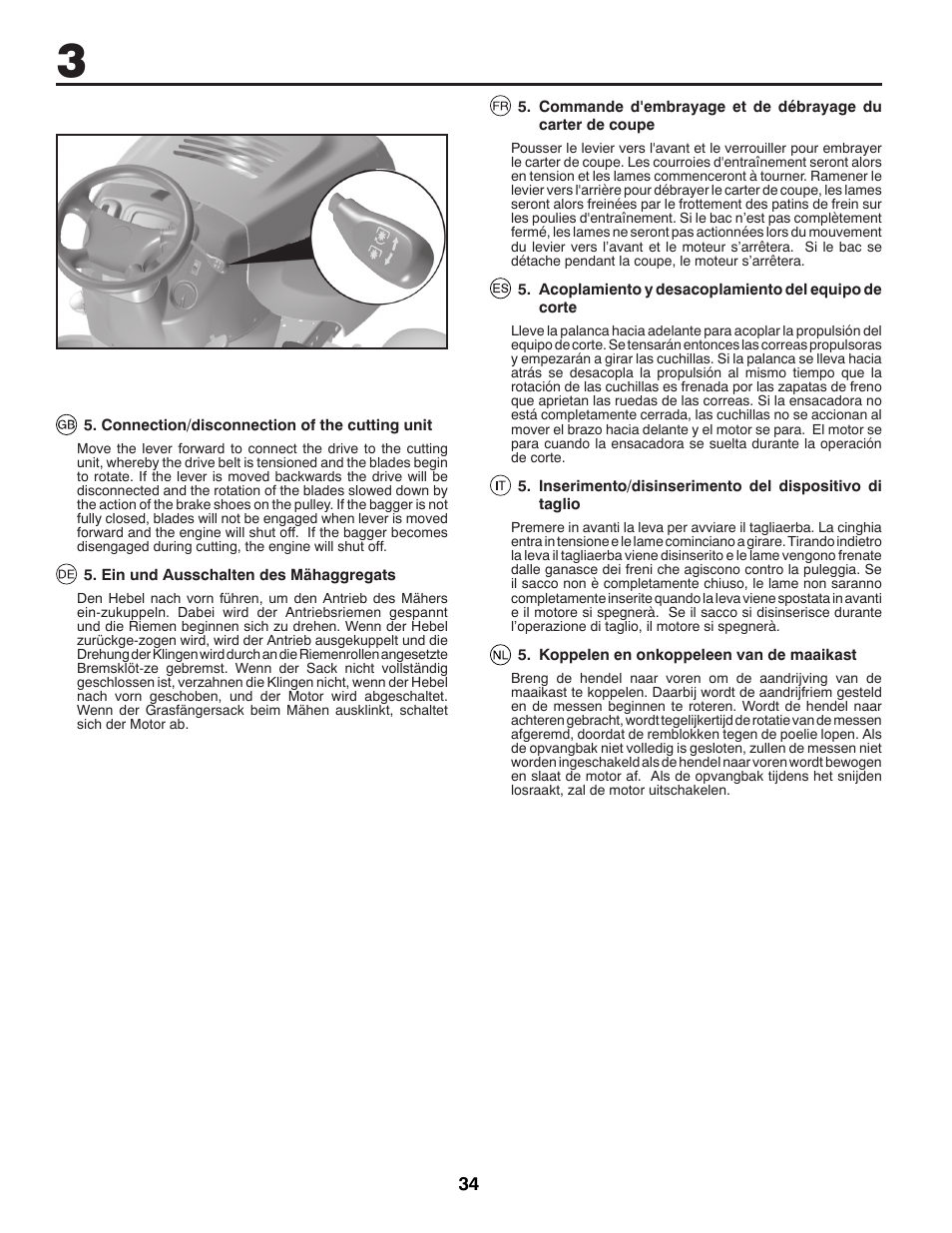 McCulloch 96041016500 User Manual | Page 34 / 84