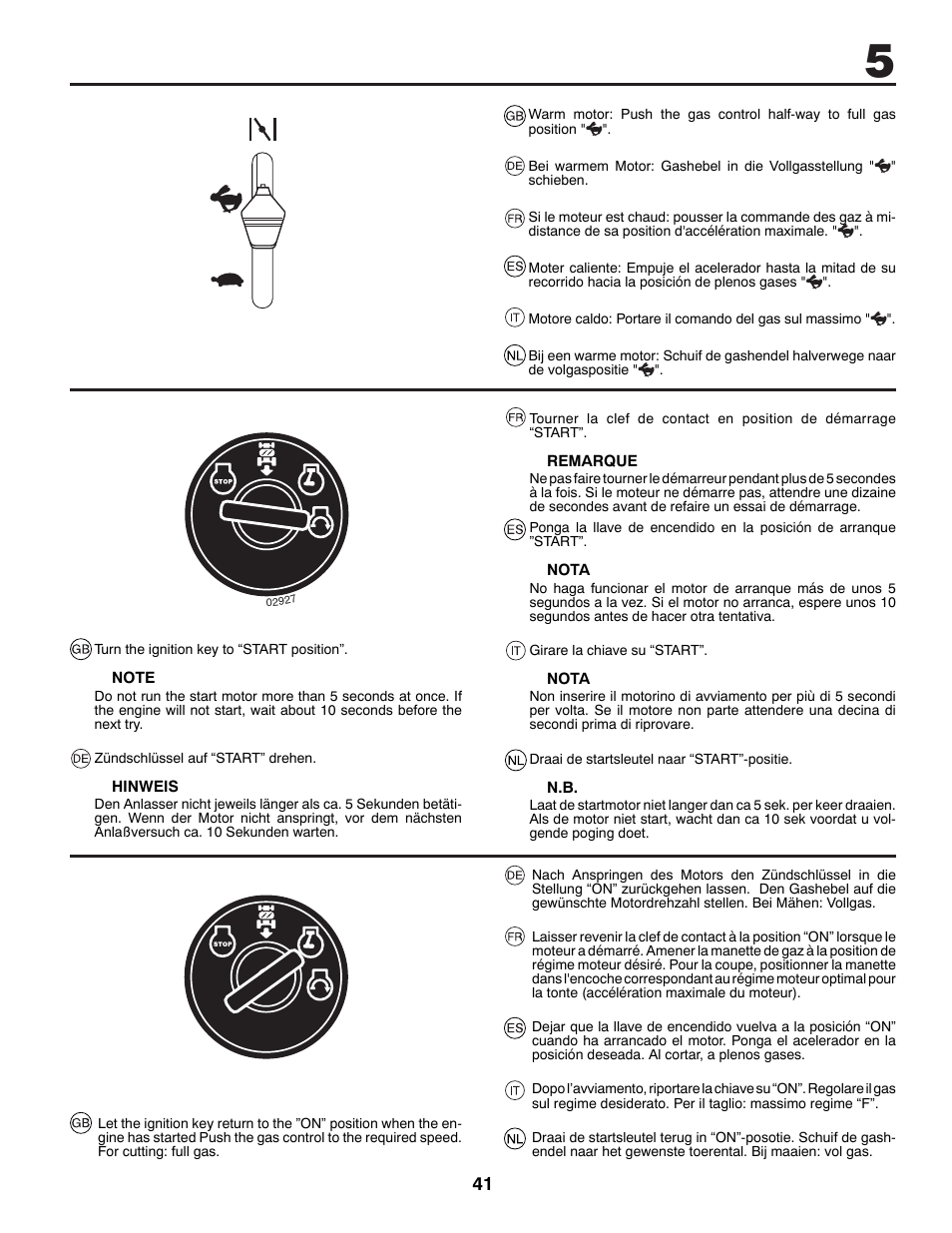 McCulloch 96041016500 User Manual | Page 41 / 84