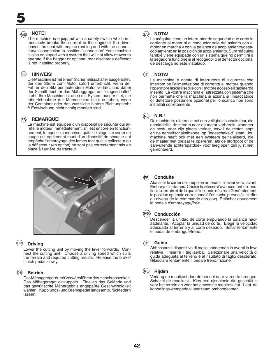 McCulloch 96041016500 User Manual | Page 42 / 84