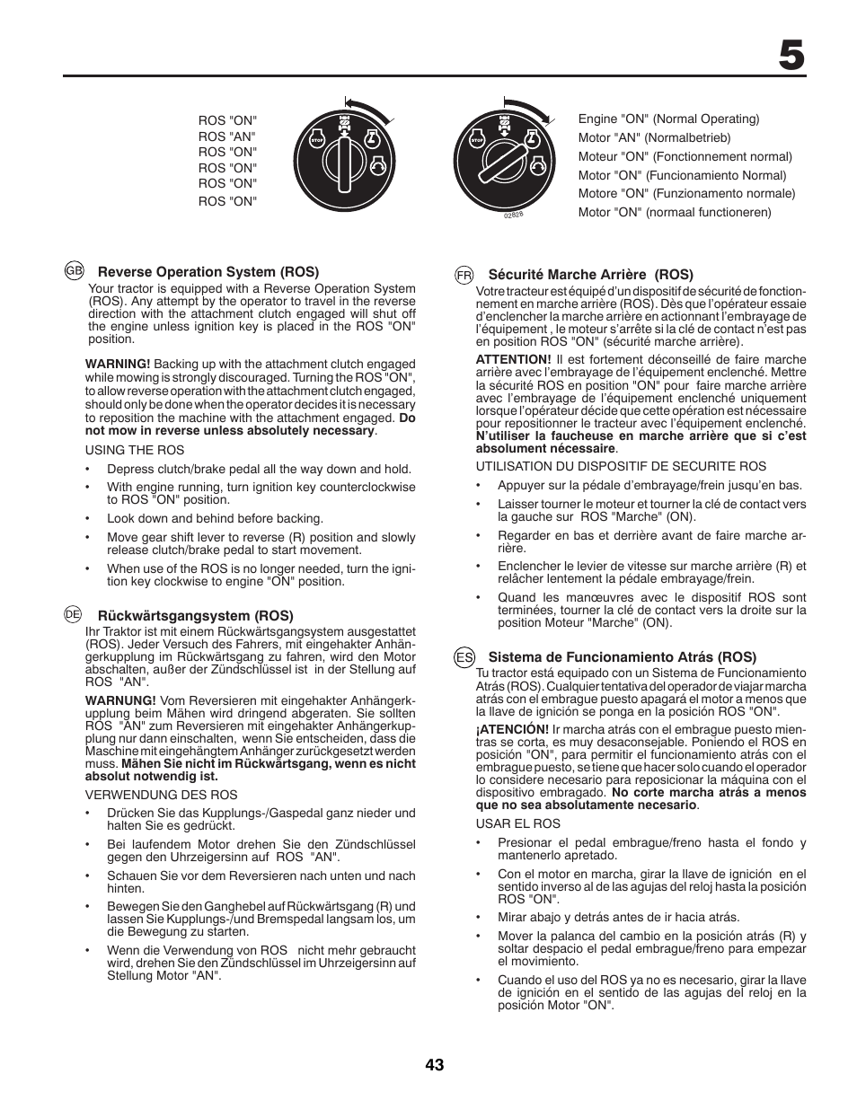 McCulloch 96041016500 User Manual | Page 43 / 84