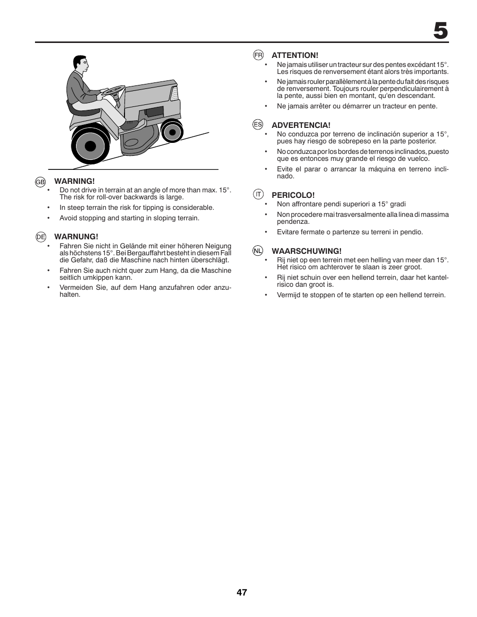 McCulloch 96041016500 User Manual | Page 47 / 84