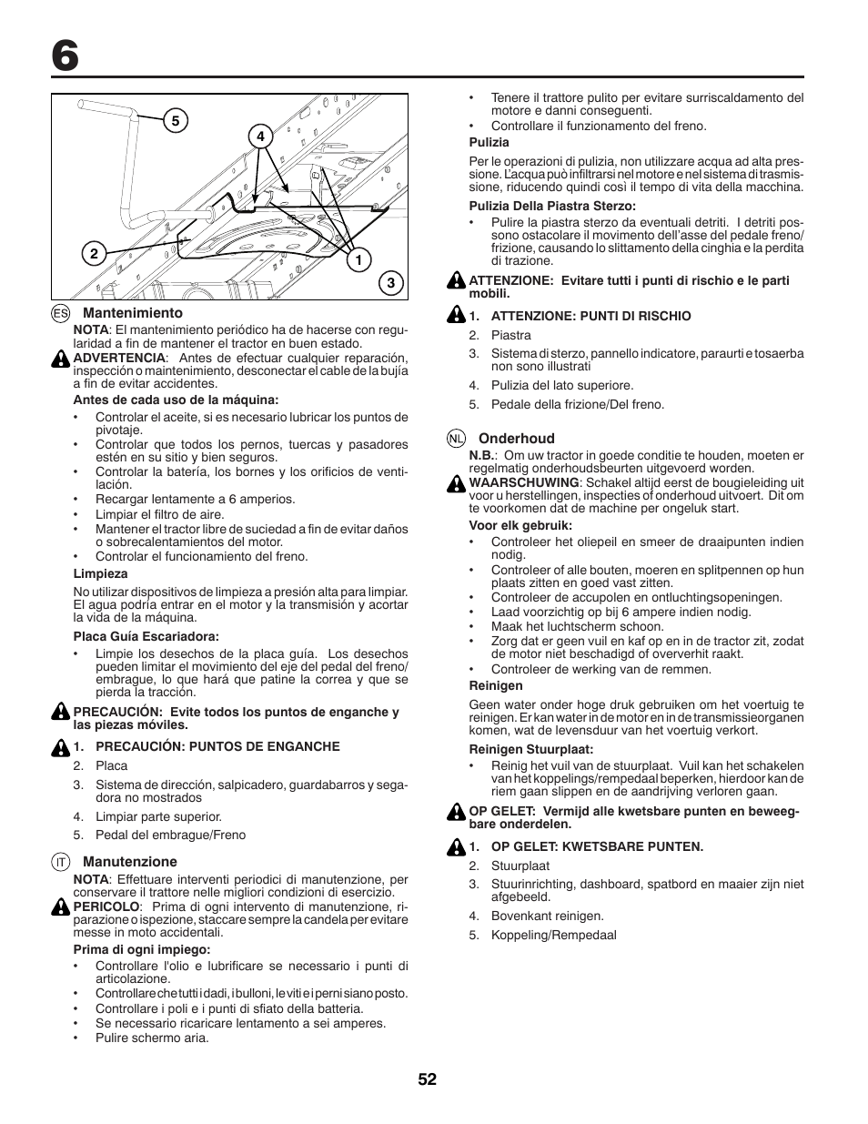 McCulloch 96041016500 User Manual | Page 52 / 84