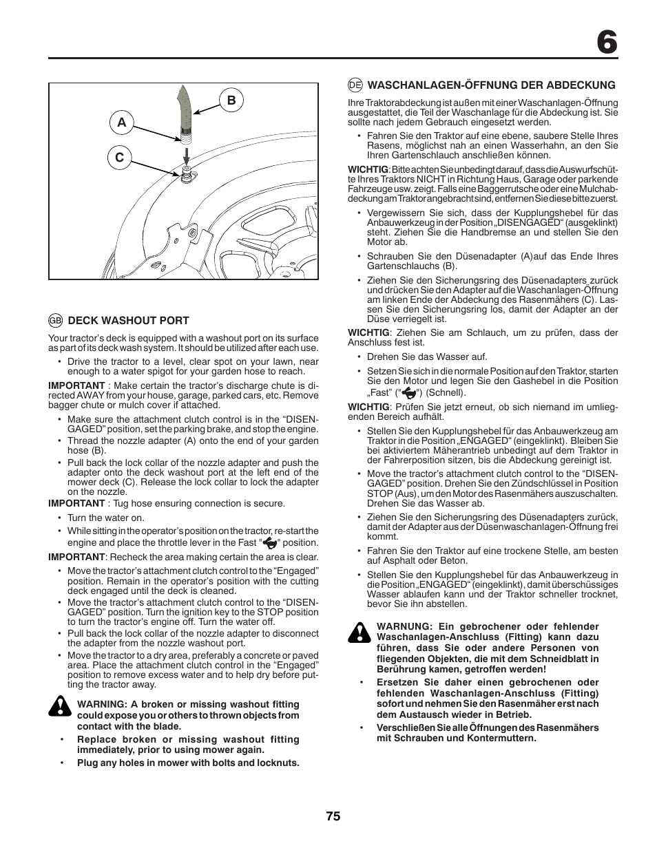 75 a c b | McCulloch 96041016500 User Manual | Page 75 / 84