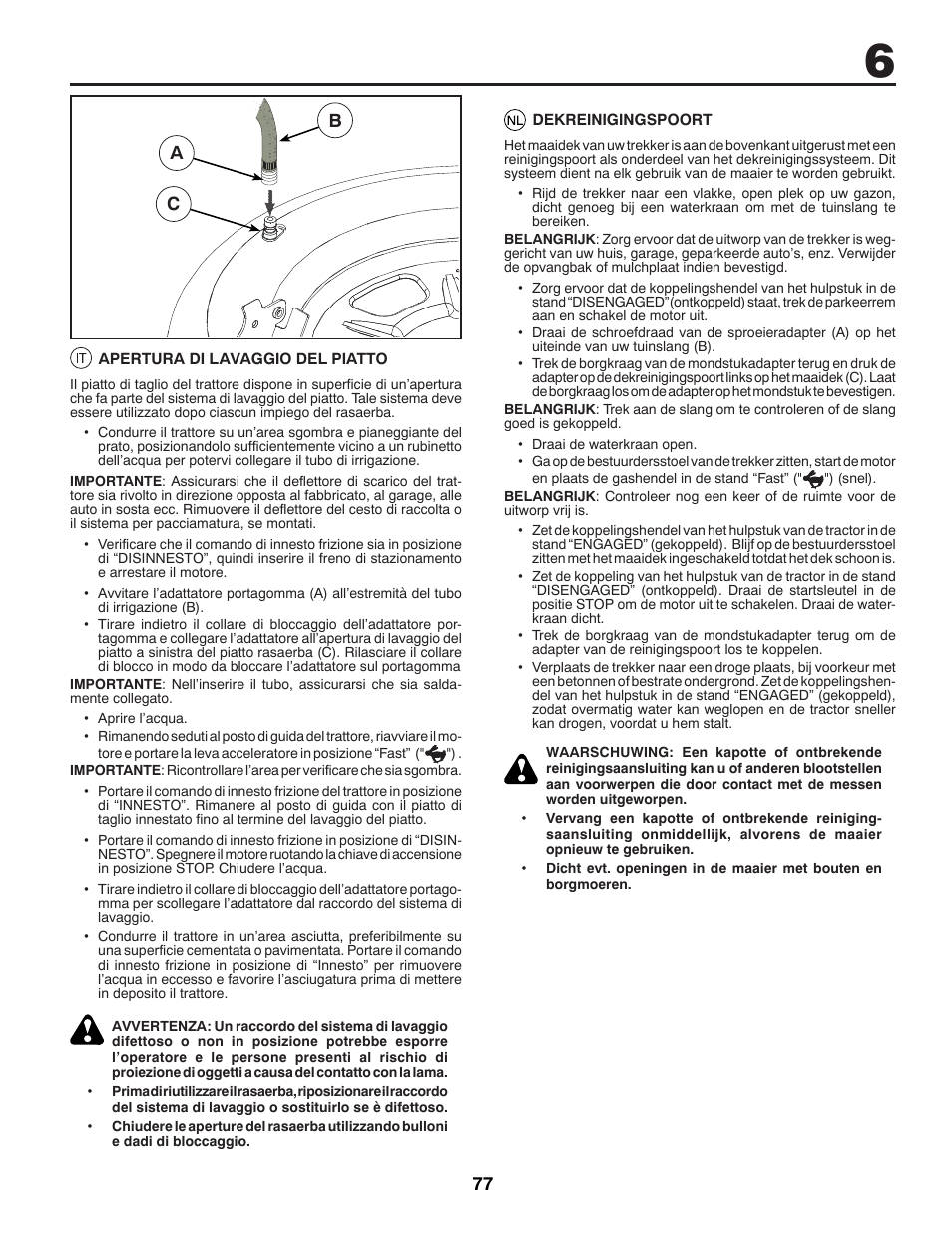 77 a c b | McCulloch 96041016500 User Manual | Page 77 / 84