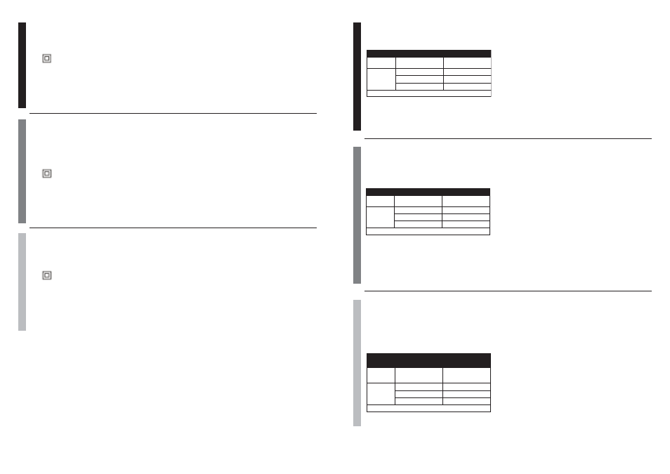 Table 1, Tableau 1, Tabla 1 | McCulloch MT2308 User Manual | Page 7 / 20