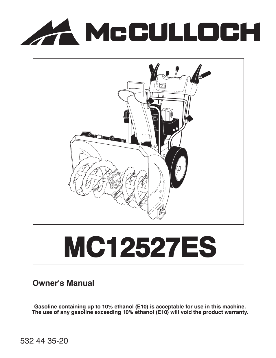 McCulloch MC12527ES User Manual | 40 pages