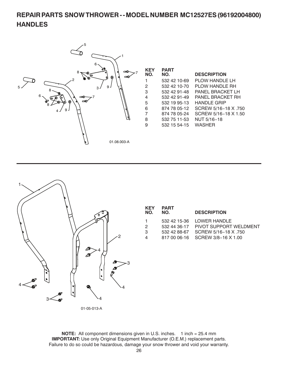 McCulloch MC12527ES User Manual | Page 26 / 40