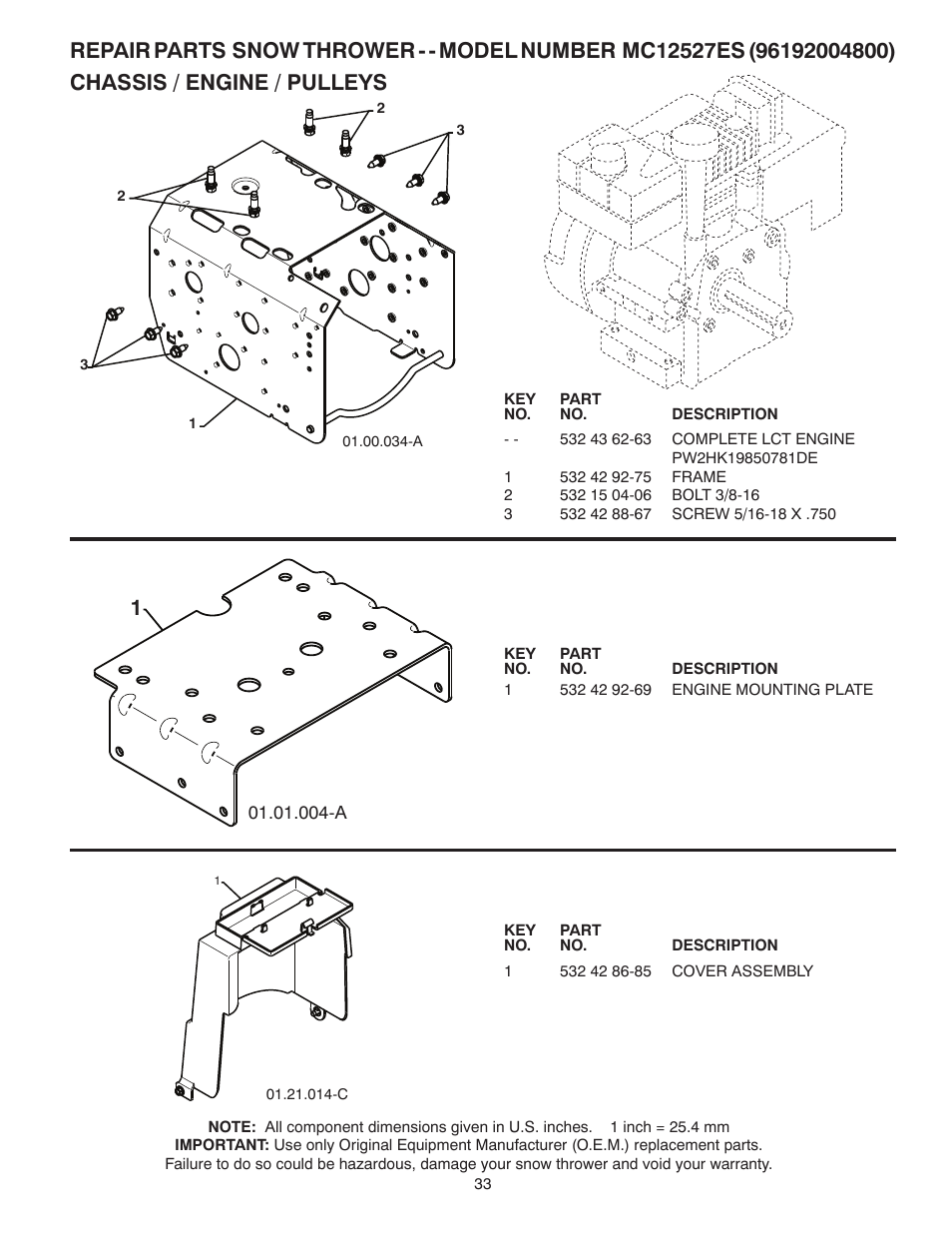 McCulloch MC12527ES User Manual | Page 33 / 40