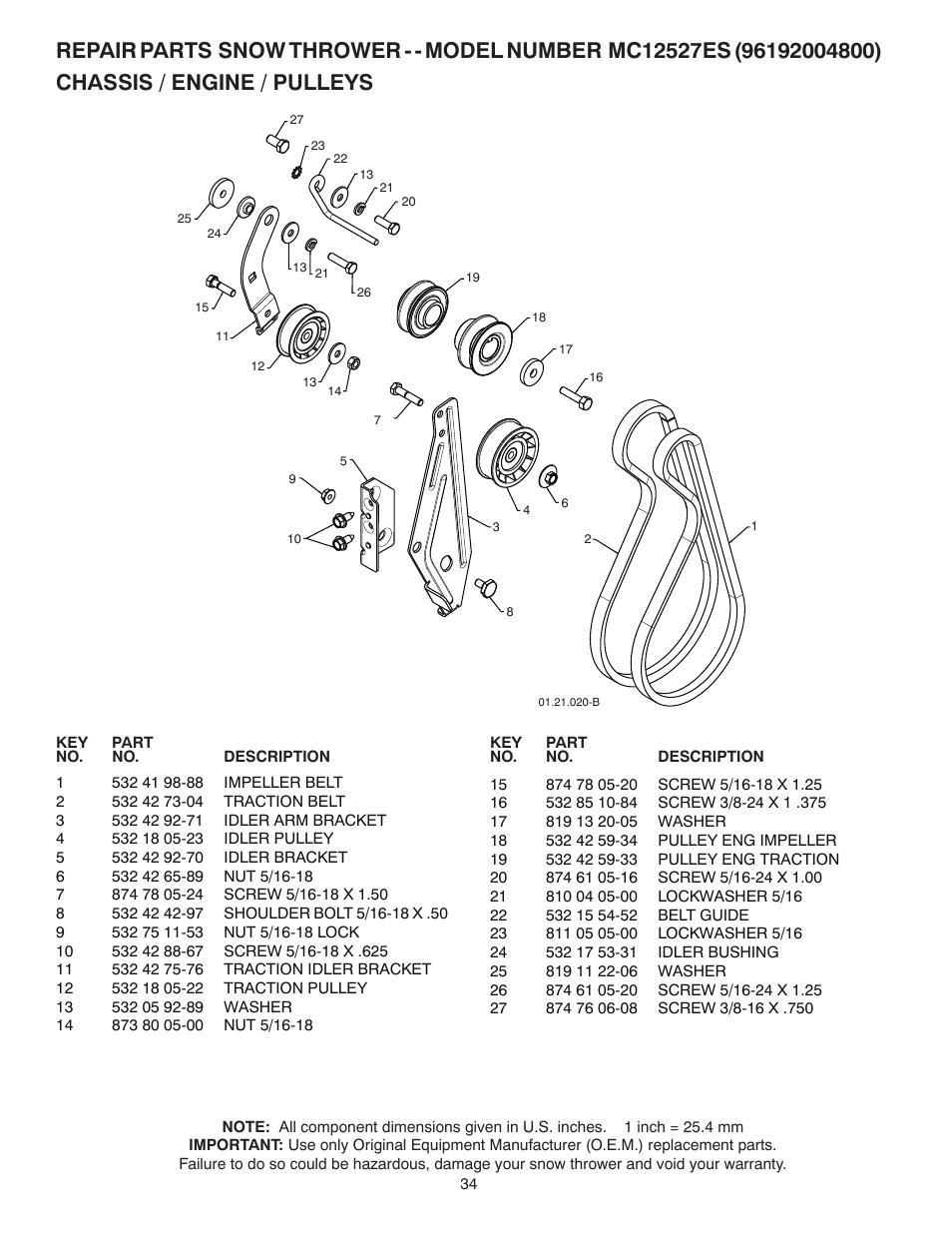 McCulloch MC12527ES User Manual | Page 34 / 40