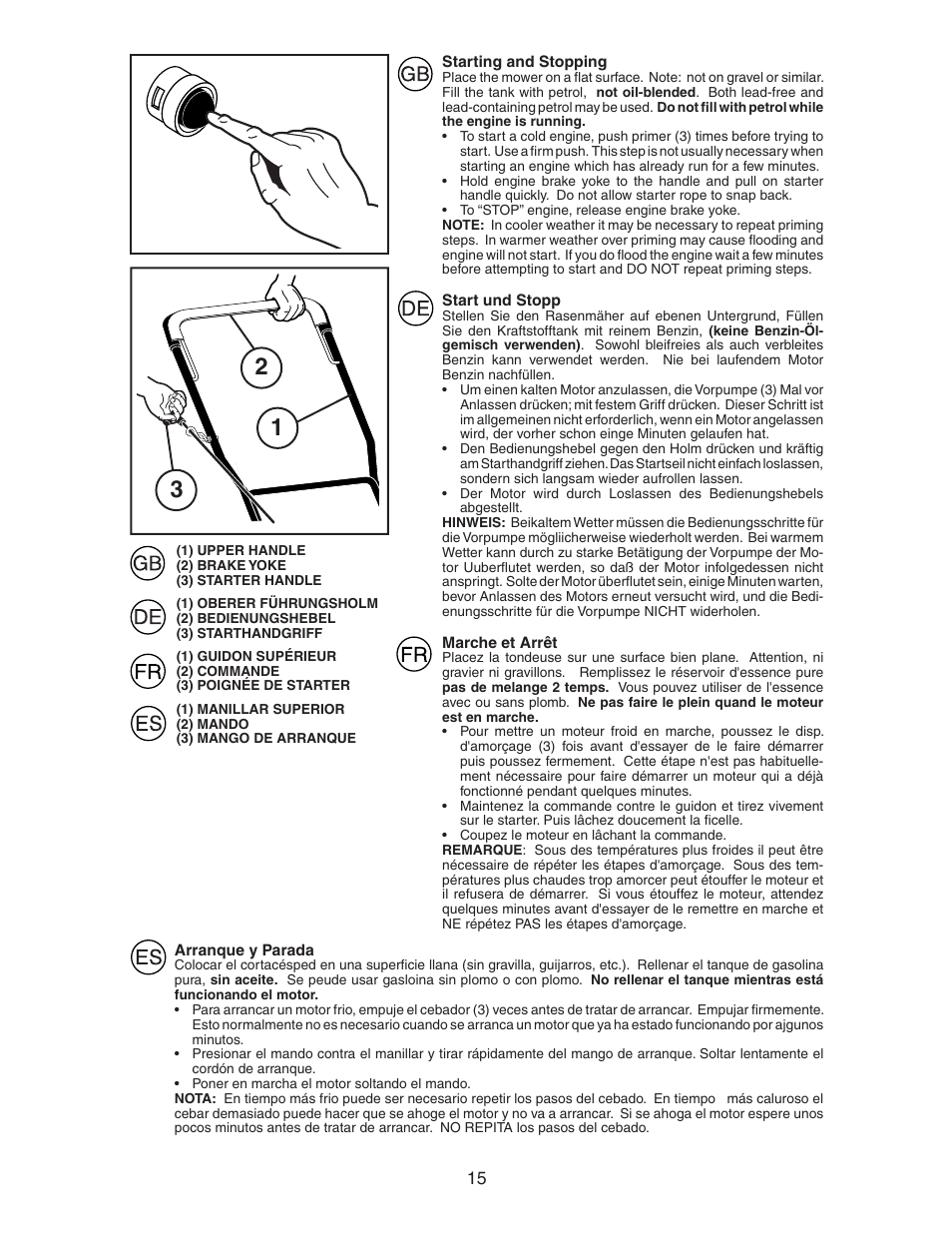 McCulloch M7053D User Manual | Page 15 / 20
