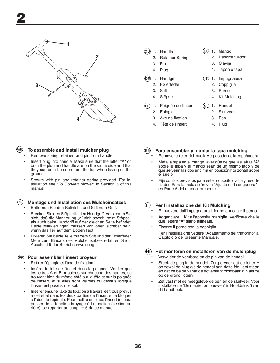 McCulloch 532 43 86-30 User Manual | Page 36 / 92