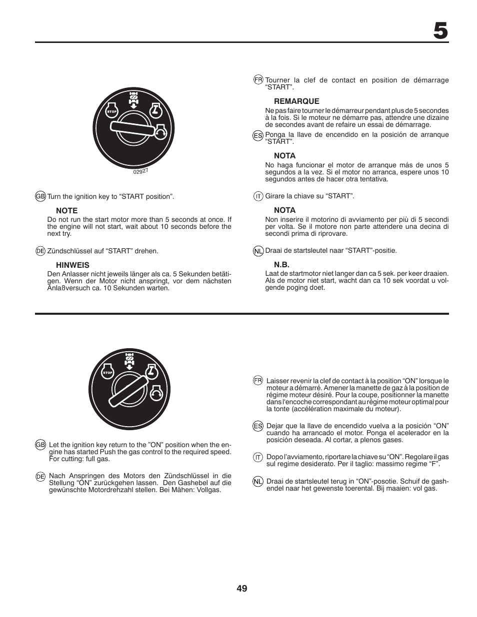 McCulloch 532 43 86-30 User Manual | Page 49 / 92