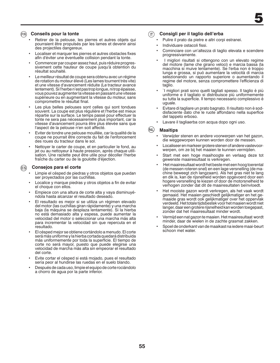 McCulloch 532 43 86-30 User Manual | Page 55 / 92