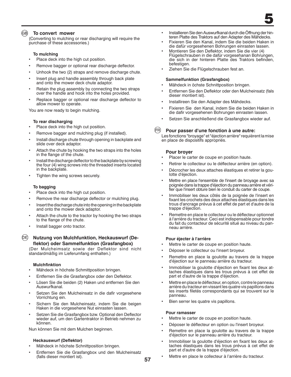 McCulloch 532 43 86-30 User Manual | Page 57 / 92