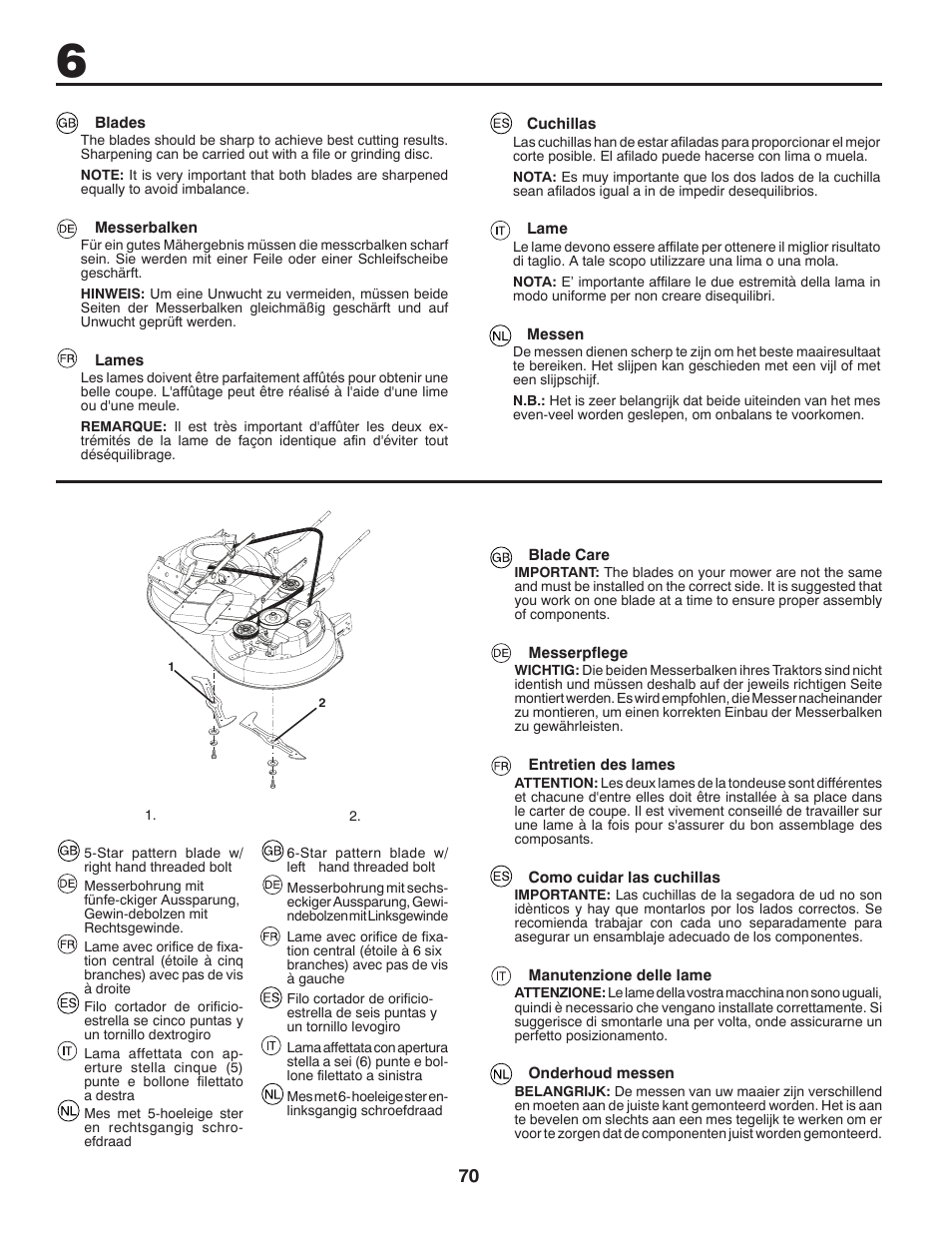 McCulloch 532 43 86-30 User Manual | Page 70 / 92