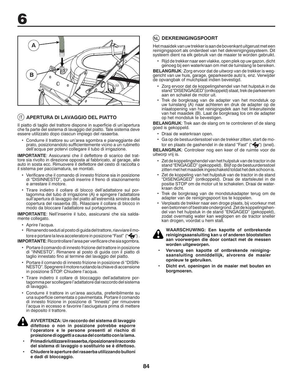 84 a b | McCulloch 532 43 86-30 User Manual | Page 84 / 92