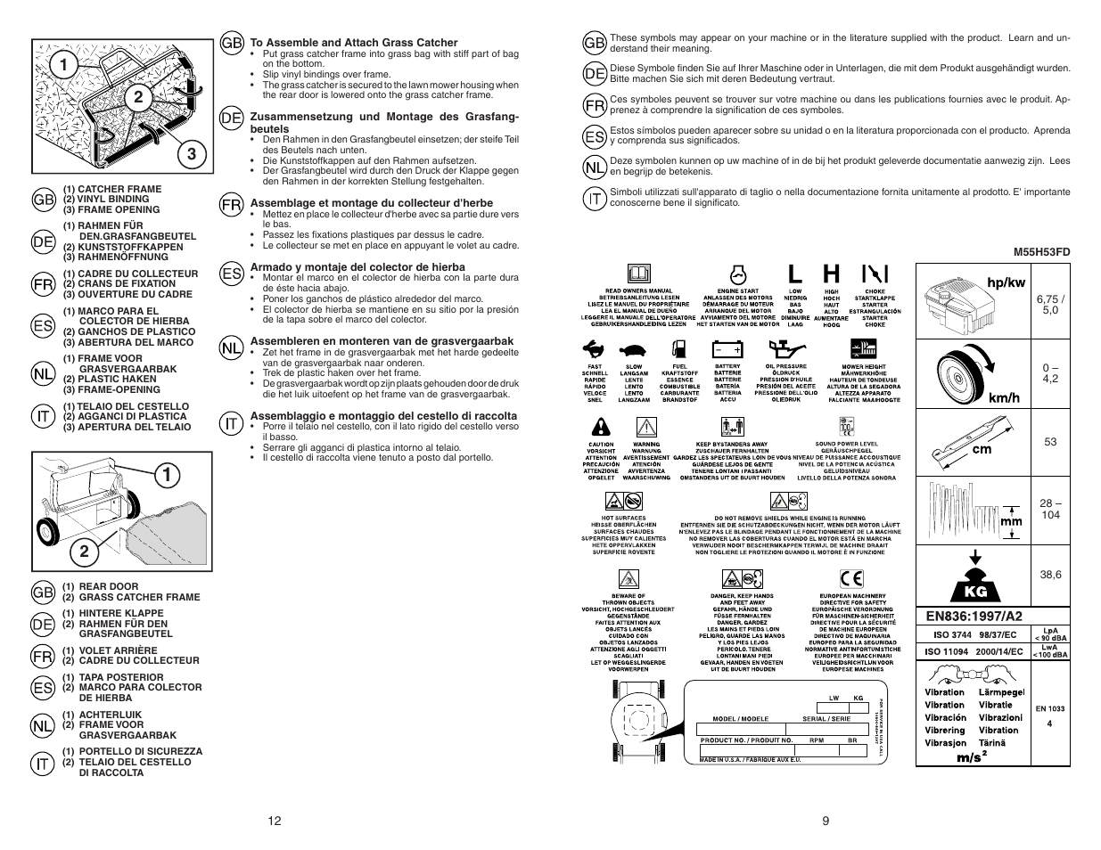 McCulloch M55H53FD User Manual | Page 9 / 10