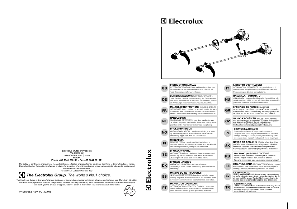 McCulloch Euromac D390 User Manual | 13 pages