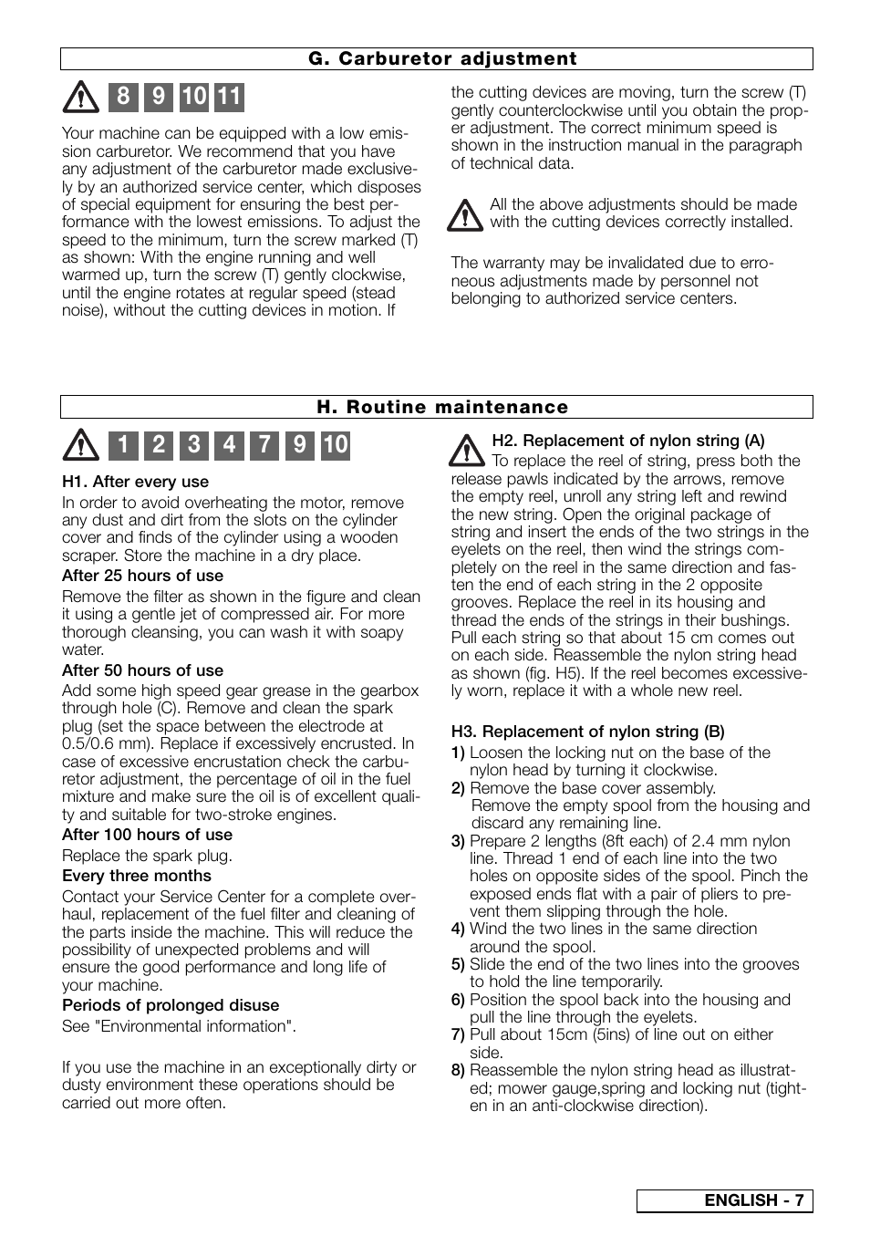 McCulloch Euromac D390 User Manual | Page 10 / 13