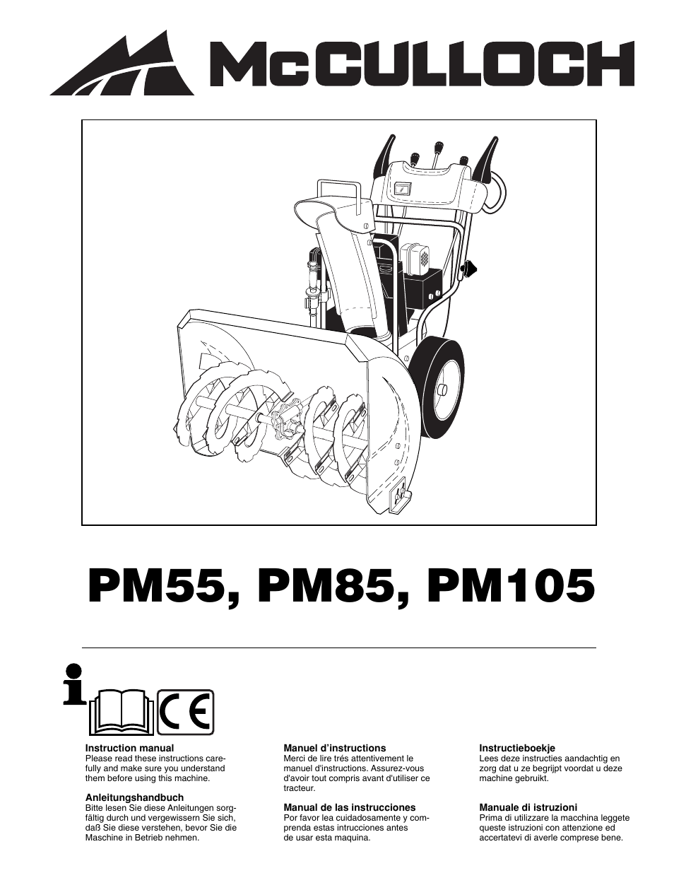 McCulloch PM85  EU User Manual | 60 pages