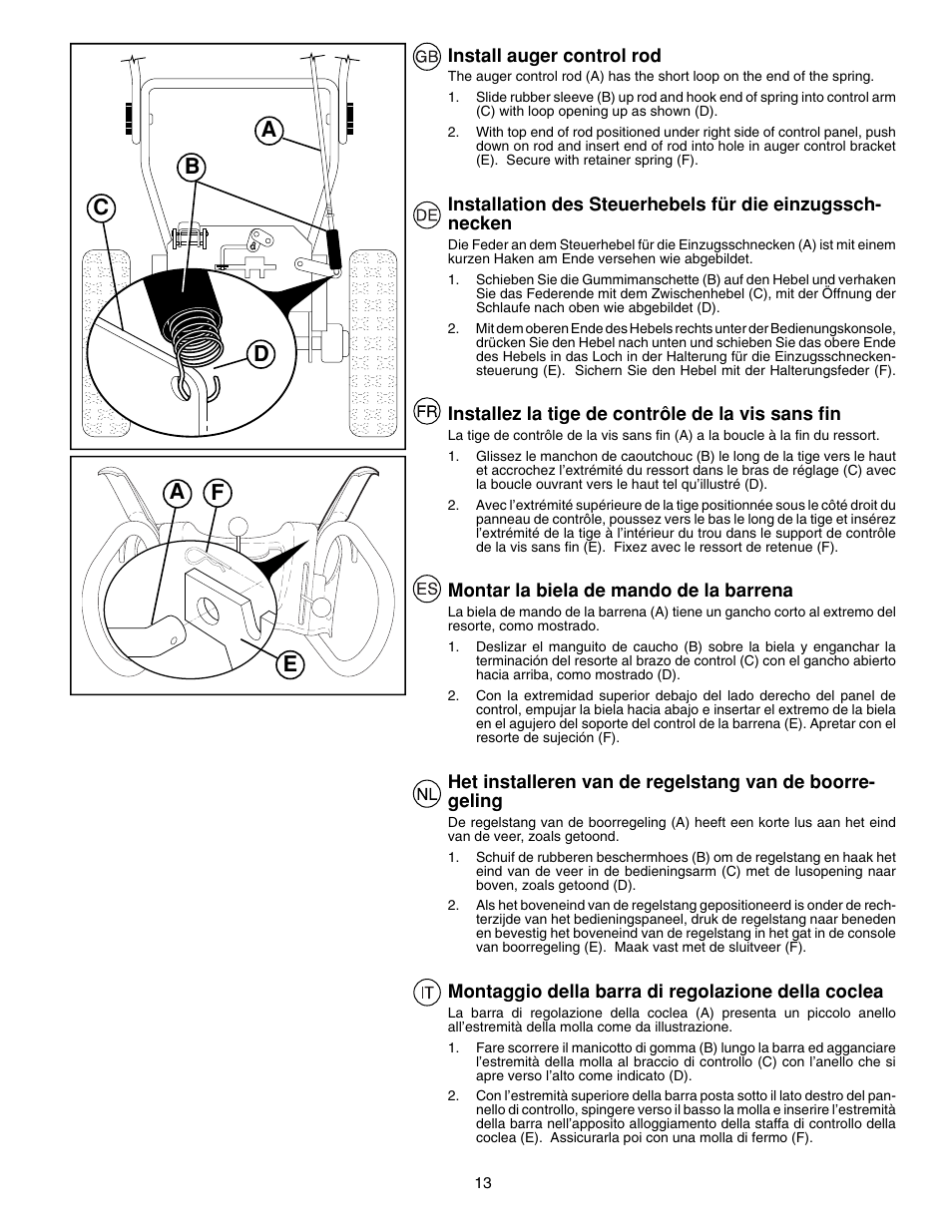 McCulloch PM85  EU User Manual | Page 13 / 60