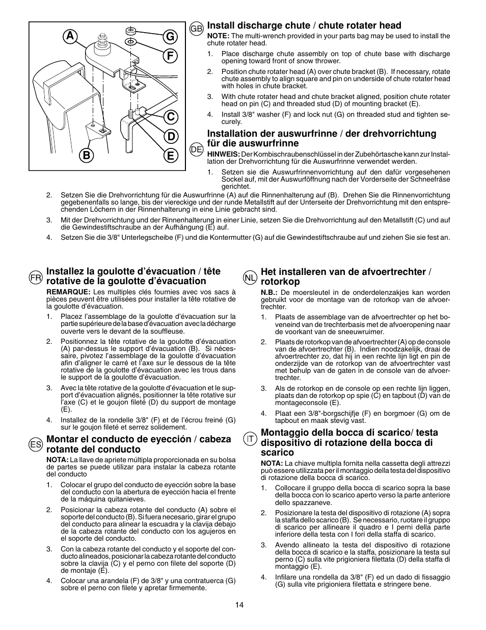 McCulloch PM85  EU User Manual | Page 14 / 60